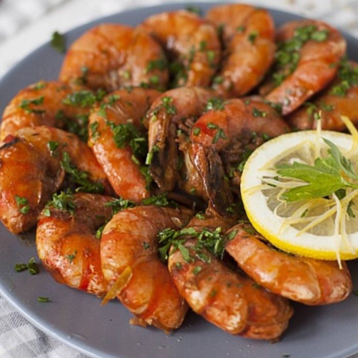 Жареные креветки 10 шт