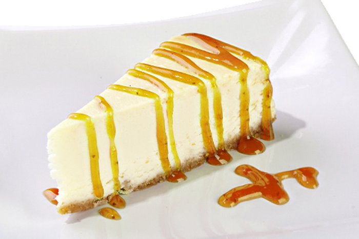 Чизкейк с карамельным топпингом